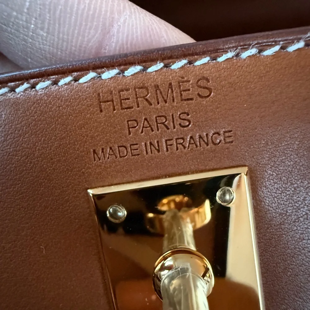 HERMÈS Barénia Fauve Kelly 25 Sellier GHW - Picture 14 of 17
